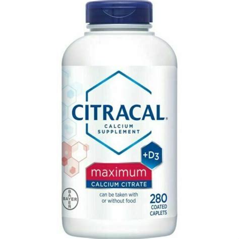 Citracal Maximum Plus Calcium Citrate 280 Coated Caplets Compra
