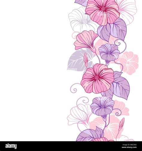 Stylish Abstract Floral Background Design Of Vector Flowers Stock