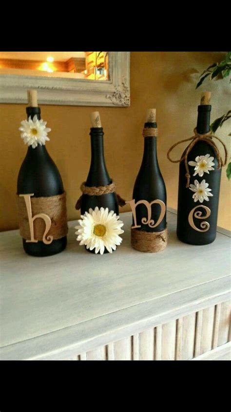 Making homes a little bit prettier whenever i can. Pin by Bite Me on Craft | Bottle crafts, Wine bottle diy ...