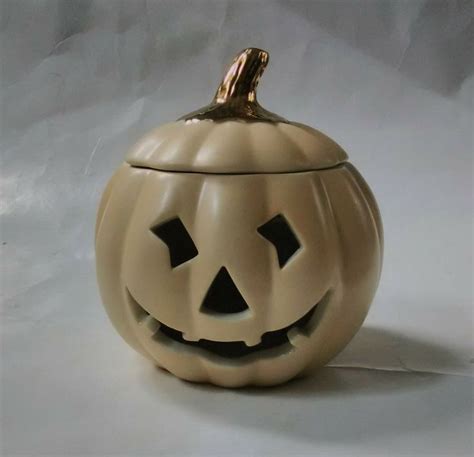 Lenox Tealight Candle Holder Halloween Jack O Lanterns Pumpkin Tea