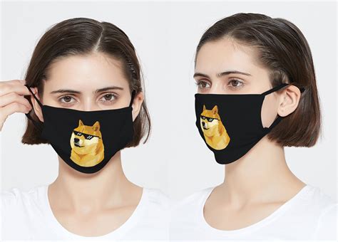 Doge Meme Face Mask Doge Face Mask Shiba Inu Face Mask Etsy