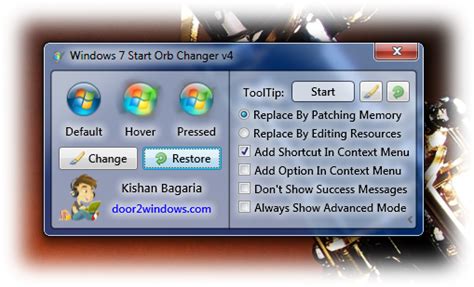 How To Change Windows 7 Start Orb Button Software Wanted Top Free