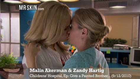 Lesbian Liplock Malin Akerman Zandy Hartig At Mr Skin