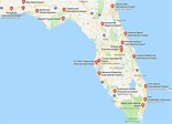 Florida Map With Airports - Map Pasco County