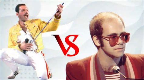 Freddie Mercury Vs Elton John Songs Battle Youtube