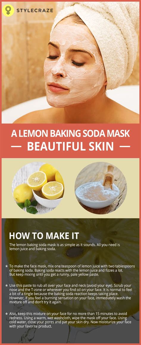 How To Make A Lemon And Baking Soda Face Mask Baking Soda Mask