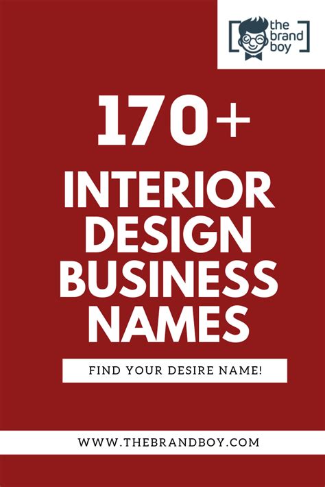 A Red And White Business Card With The Words 70 Interior Design