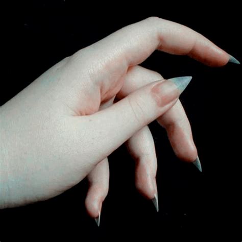 Pin By ☽ Mj☽ On Werewolves Not Swearwolves Pointy Nails Vampire Nails Sharp Nails