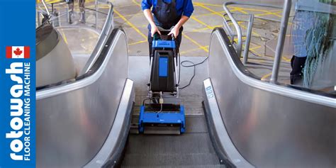 Escalator Cleaning Machines Rotowash Travelator Cleaner