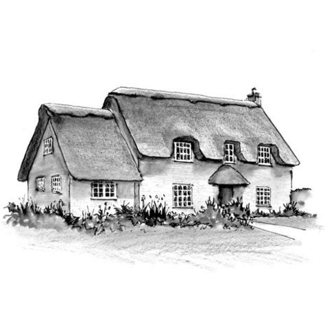 Cottage Sketch At Explore Collection Of Cottage Sketch