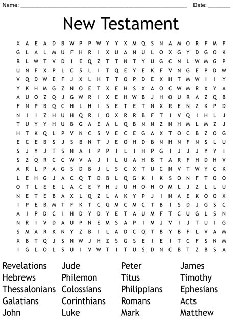 15 New Testament Word Search Wordmint