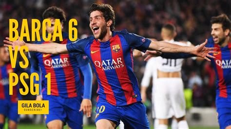 #championsleague entérate de todos los detalles de este partidazo. Greatest Comeback | Barcelona VS PSG 6 - 1 | 08-03-2017 ...