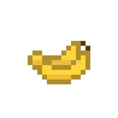 Pixel Banana Stock Illustration Illustration Of Isolated 85565059