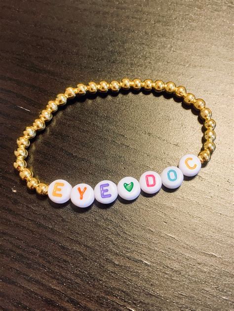 Custom Name 4mm Bead Bracelets Customized T For Her Etsy