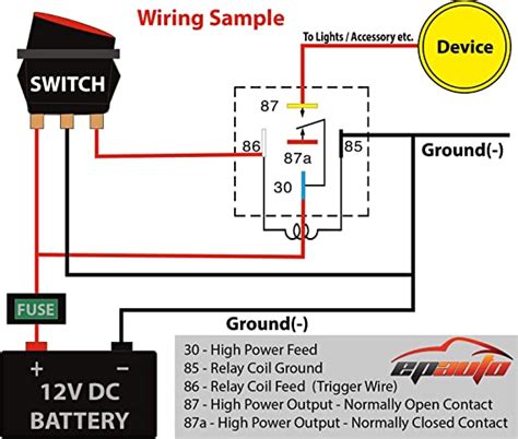 12v 30a Relay 5 Pin Wiring Diagram Database