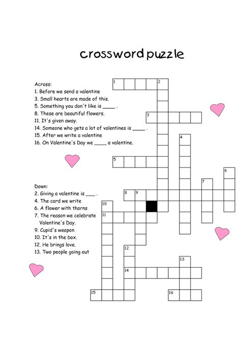 Comprehensive Free Printable Crossword Puzzles For Kids Ruby Website