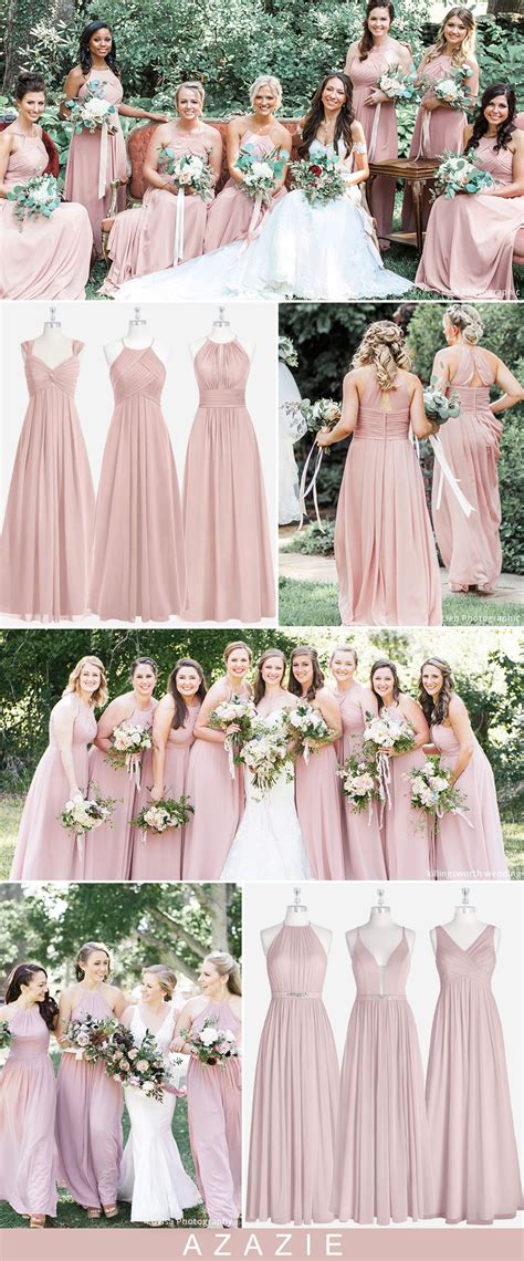 Azazie Dusty Rose Wedding Color And Vintage Mauve Wedding Color Ideas