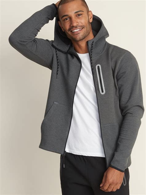 Dynamic Fleece Zip Hoodie For Men Old Navy In 2021 Mens Jackets