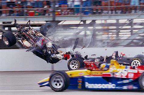 Stan Fox Suffers A Huge Crash With Eddie Cheever Indycar Photos