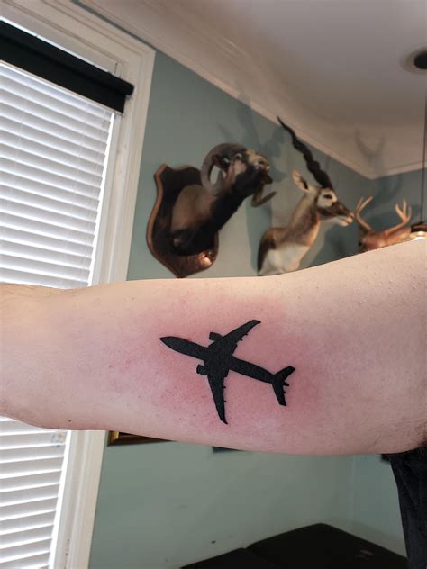 Update More Than 66 Airplane Silhouette Tattoo Latest Ineteachers