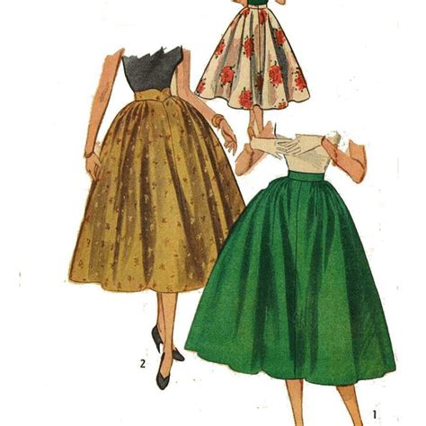 1950s Pattern Full Circle Skirt Swing Rockabilly Multi Sizes