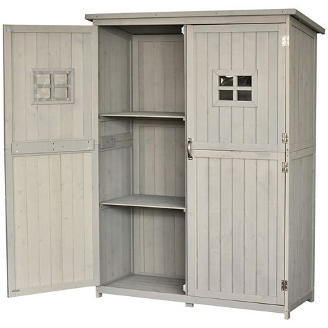 Outsunny Wooden Garden Shed Tool Storage Wooden Garden Shed Wtwo