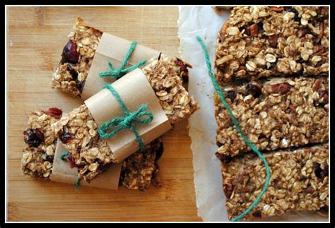 Honey or corn syrup 1/2 tsp. Healthy Granola Bars with Cranberries and Pecans | Healthy ...