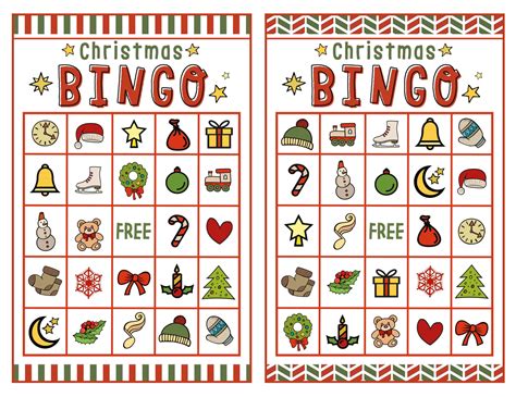7 Best Free Printable Christmas Bingo Sheets Bingo Sheets Free Images