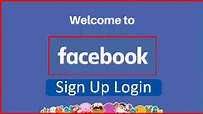 How to sign up or login in Facebook - YouTube