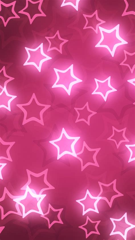 Pink Shiny Stars Iphone Wallpapers Stars Pattern Tap To Check Out