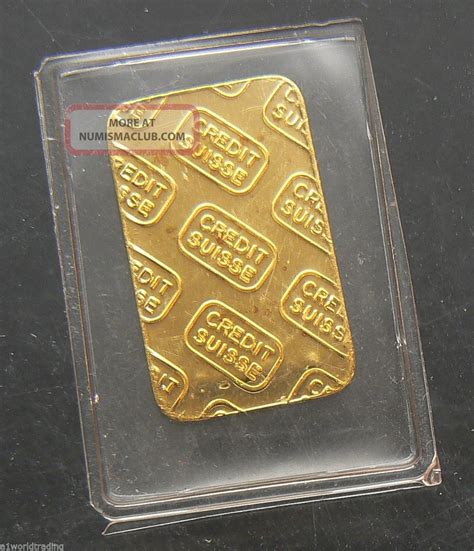 10g Credit Suisse Gold Bar With Statue Of Liberty Sexiaholic