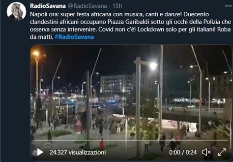 Napoli Super Festa Africana In Piazza Garibaldi Lockdown Solo Per