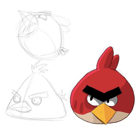 How To Draw Angry Birds Feltmagnet