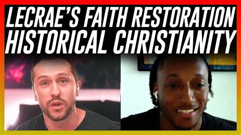 lecrae on deconstruction reconstructing faith in jesus christian church history youtube