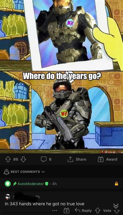 Peepooppee Shitdustry Has Shown No Love For The Master Chief Because Of