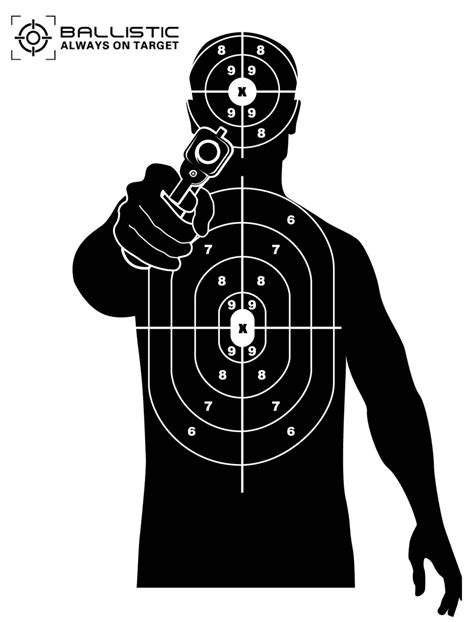 Human Printable Shooting Targets