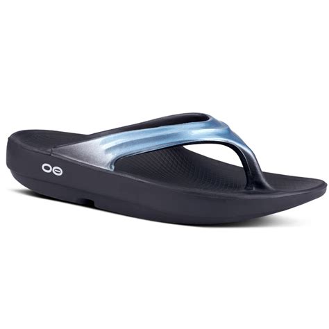 oofos women s oolala sandal metallic blue birkenstock and more