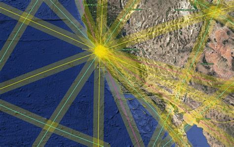 Ley Lines Northern California Map United States Map