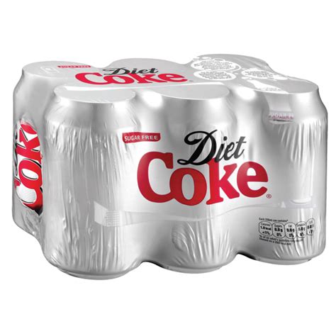 Diet Coke Cans 6x330ml - Centra png image