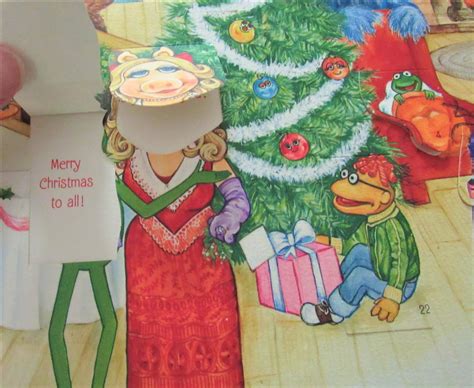 Vintage 1981 The Muppets Advent Htf Calendar Card Hallmark Kermit Miss