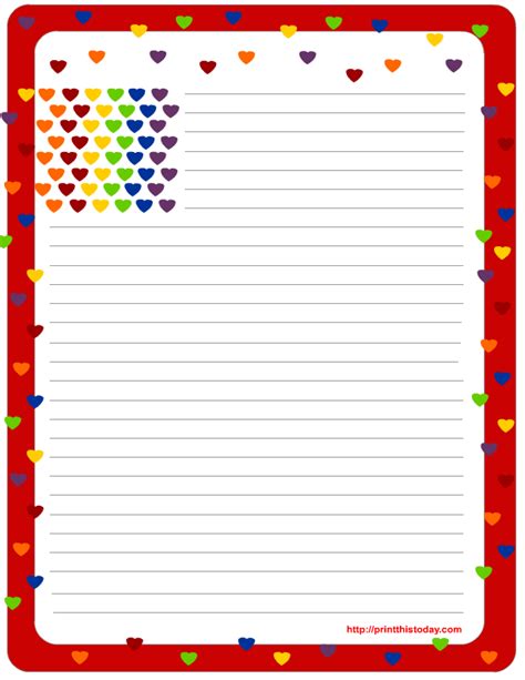 Free Printable Valentine Stationery Free Printable Templates