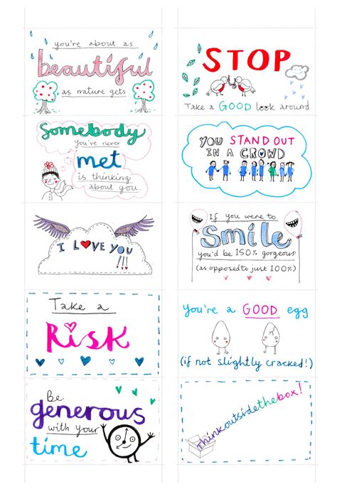 Free Printable Kindness Notes Printable Templates