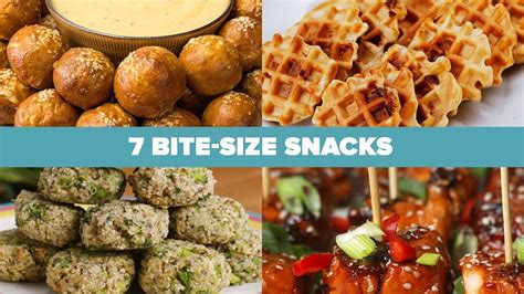 7 Scrumptious Bite Size Snack Recipes Youtube