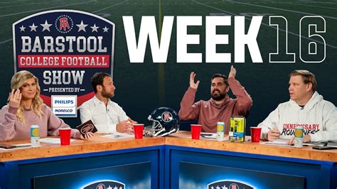 barstool college football show presented by philips norelco week 16 youtube