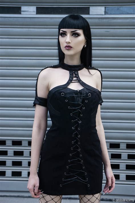 Model Obsidian Kerttu Rockabilly Goth Beauty Dark Beauty Gothic