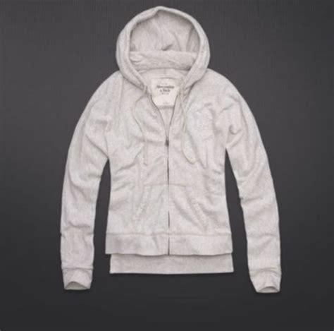 abercrombie and fitch womans samantha hoodie light gray large hoodies abercrombie abercrombie