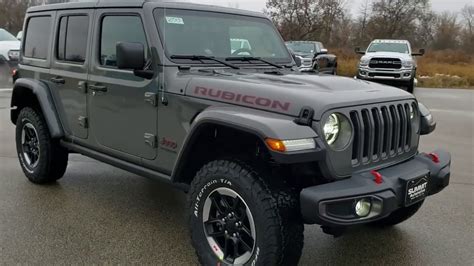 All New 2020 Jeep Wrangler Jl 4 Door Unlimited Rubicon Sting Gray Led