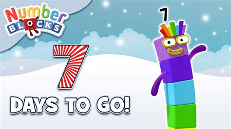 Numberblocks Countdown To Christmas 7 Days Learn To Count