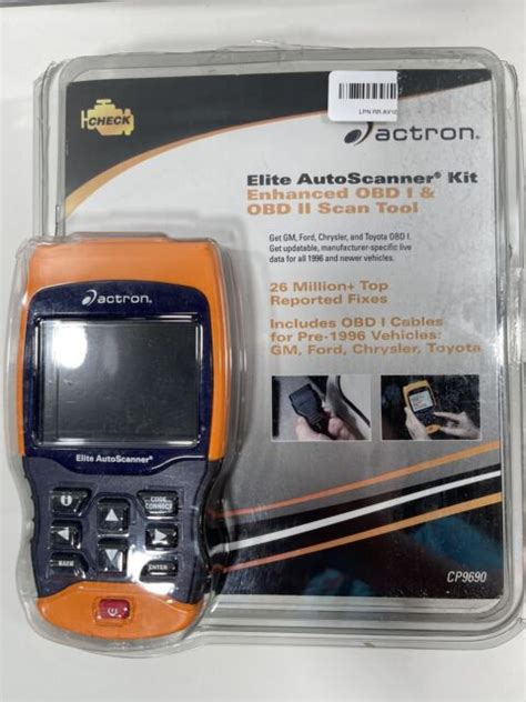Actron Cp9690 Elite Auto Scanner Obd I And Obd2 Scan Tool For Sale