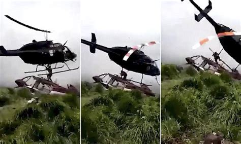 Helicopter Crash Survivor Is Sliced To Death By Blades In Colombia Daily Mail Online
